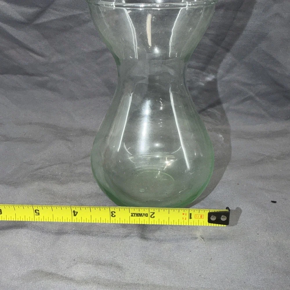 Clear Glass Hyacinth Flower Bulb Forcing Vase 5 3/4
